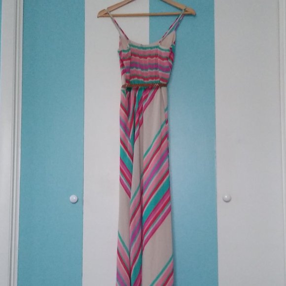 HeartSoul Stripe Maxi Dress for Juniors - Picture 4 of 5